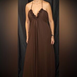 Brown long dress